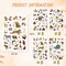 Wild Animals Stickers 750 Count Safari Jungle Animal Woodland Wildlife Zoo